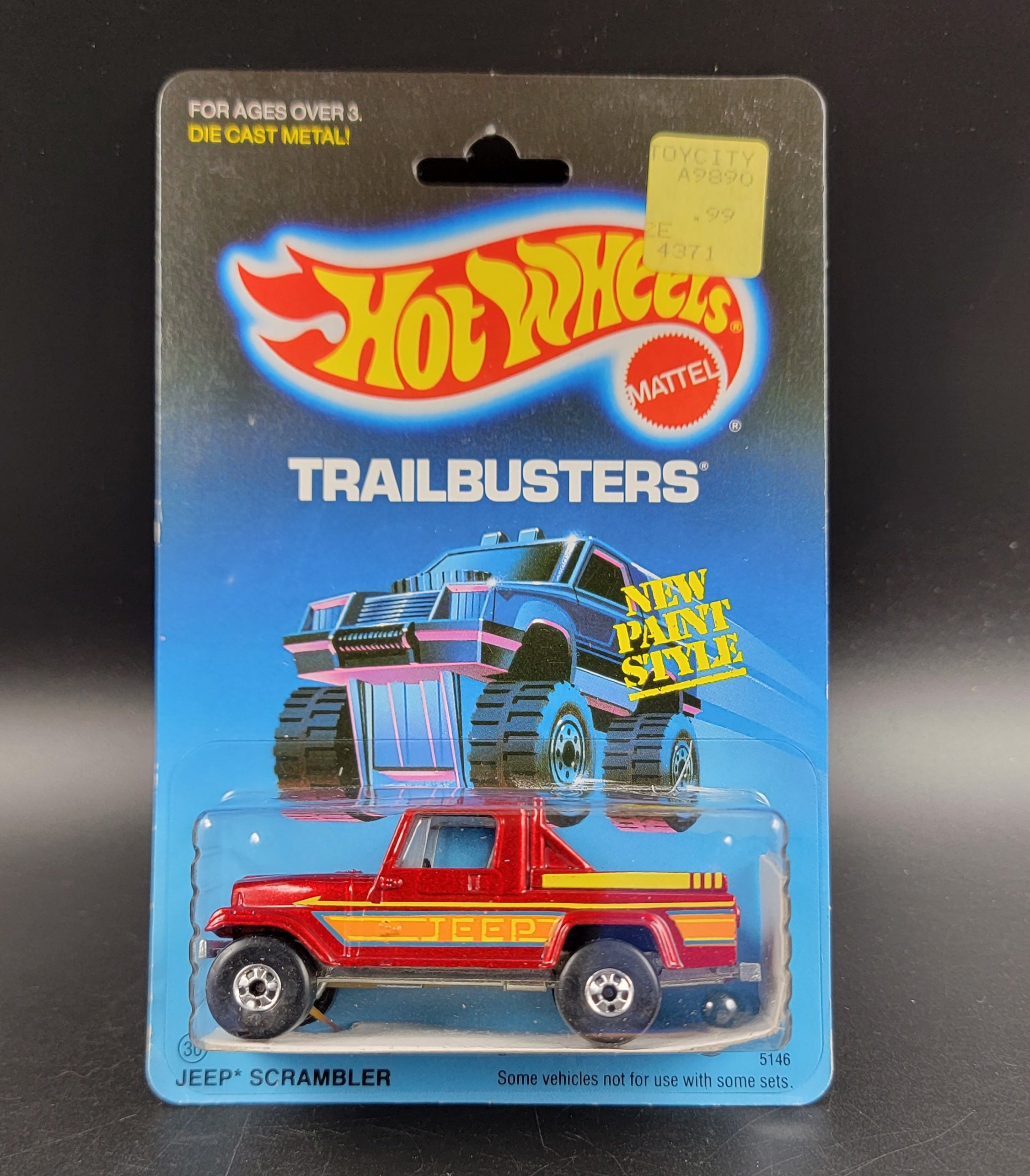 Hot Wheels Jeep Scrambler Trailbusters Metallic Dark Red 7 Slot Collectibles